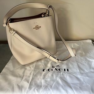 Beautiful chalk white Coach Crossbody like new